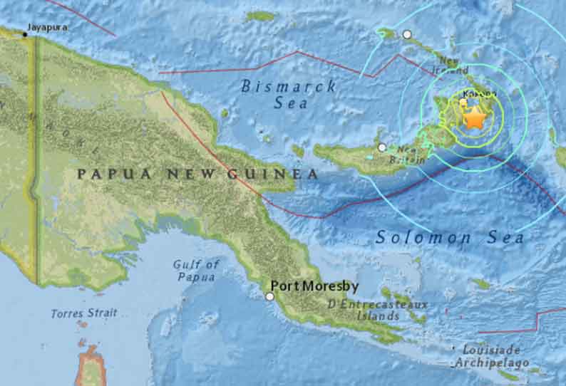 Earthquake Measuring 6.5 Magnitude Strikes PNG -EMSC | பப்புவா நியூ ...