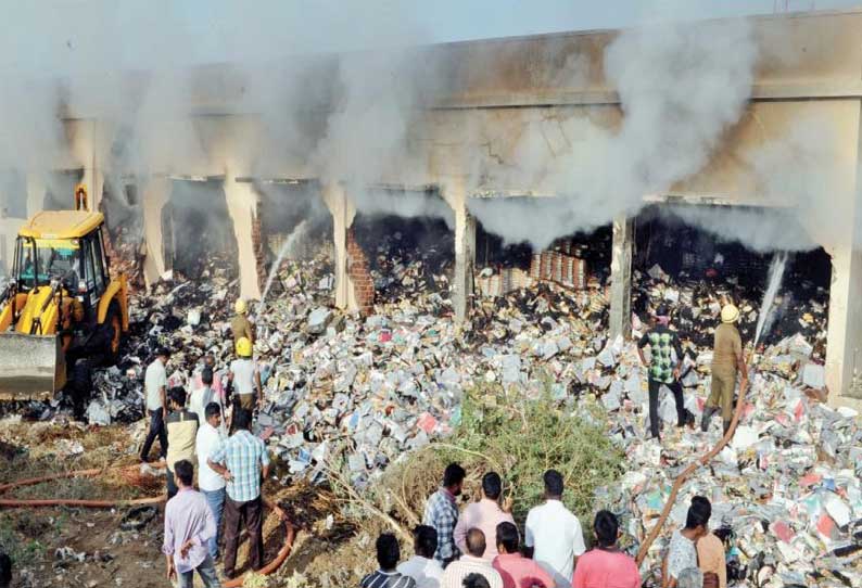 திருப்பூரில் பனியன் நிறுவனத்தில் பயங்கர தீ விபத்து