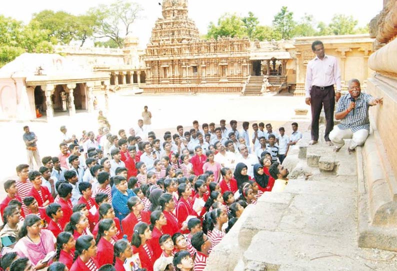 தமிழர்களின் கட்டிடக்கலை சிறப்பை உலகமே வியந்து பார்க்கிறது அதிகாரி பேச்சு