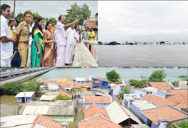 குமாரபாளையத்தில் காவிரி கரையோர பகுதிகளை அமைச்சர்கள் ஆய்வு