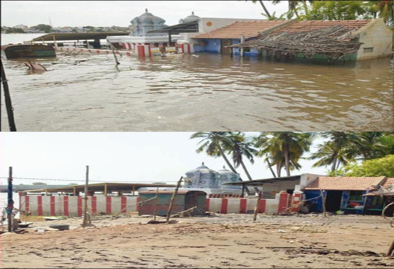 காவிரியில் நீர்வரத்து குறைந்ததால் வெள்ளம் வடிந்தது - இயல்பு வாழ்க்கை திரும்புகிறது