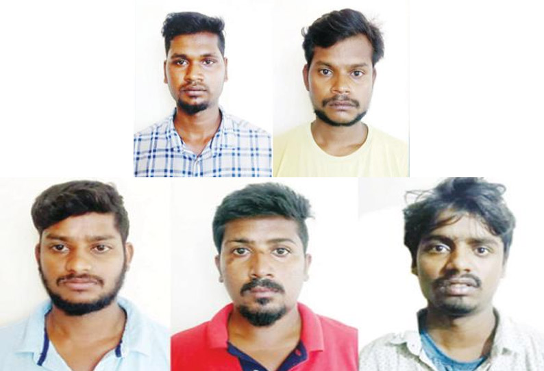 கட்டிடதொழிலாளியை கத்தியால் குத்தி கொலை: 5 பேர் கைது