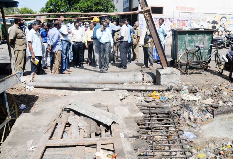 மறைமலை அடிகள் சாலையில் உள்ளாட்சி துறை இயக்குனர் திடீர் ஆய்வு