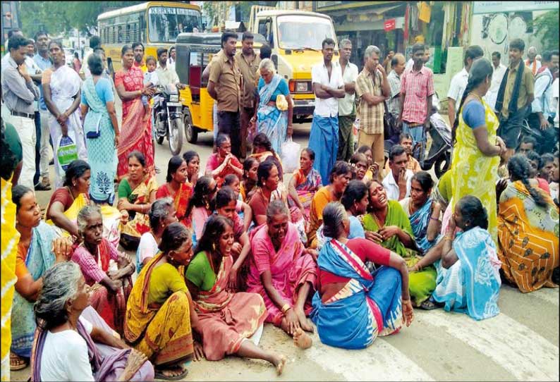 உசிலம்பட்டி அருகே குடும்ப தகராறில் கர்ப்பிணி தூக்குப்போட்டு தற்கொலை: உறவினர்கள் மறியல்