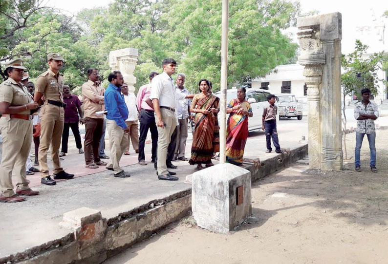 நாளை மறுநாள் கவர்னர் வருகை: எட்டயபுரத்தில் கலெக்டர் சந்தீப் நந்தூரி ஆய்வு