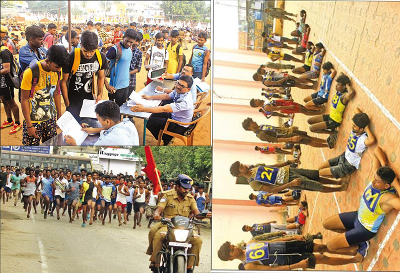 நெல்லையில் தொடங்கியது இந்திய விமானப்படைக்கு ஆட்கள் தேர்வு 17 மாவட்டங்களை சேர்ந்த இளைஞர்கள் பங்கேற்பு
