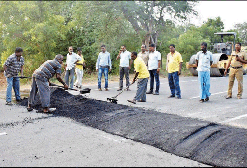 ‘தினத்தந்தி’ செய்தி எதிரொலி: சாலையில் வேகத்தடை அமைக்கப்பட்டது