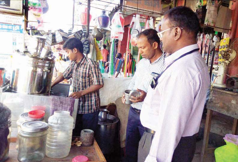 தண்டராம்பட்டில் காலாவதியான உணவு பொருட்கள் பறிமுதல் அதிகாரிகள் நடவடிக்கை