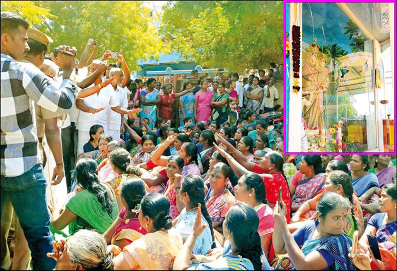 காளையார்கோவில் அருகே கிறிஸ்தவ ஆலயங்கள் மீது கல்வீசி தாக்குதல்-கண்ணாடி உடைப்பு