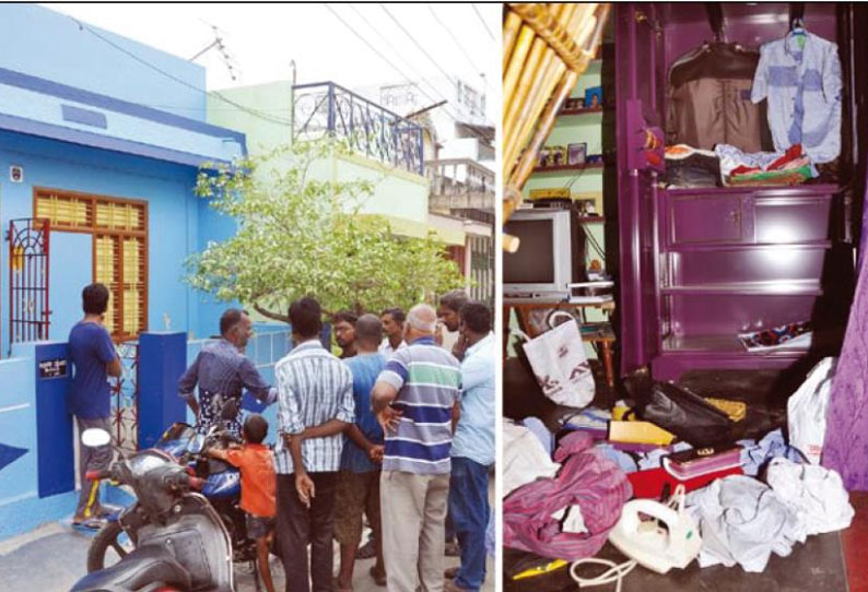 வேலூர் பேராசிரியை வீட்டின் பூட்டை உடைத்து நகை-பணம் திருட்டு