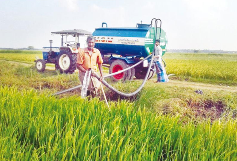 10 ஆயிரம் ஏக்கர் சம்பா பயிர்கள் கருகும் அபாயம்