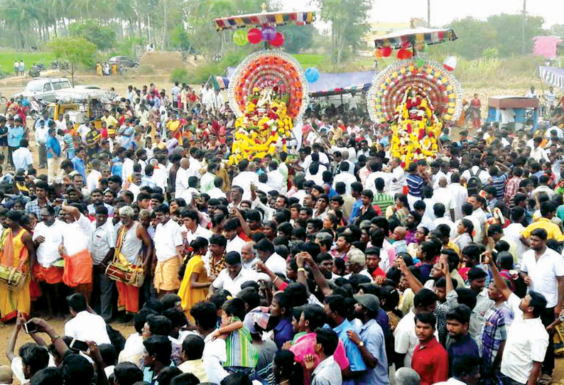 அங்காள பரமேஸ்வரி கோவில் மயான கொள்ளை திருவிழா ஏராளமான பக்தர்கள் பங்கேற்பு