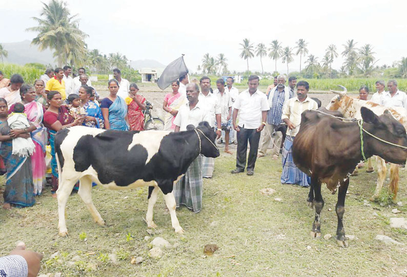 8 வழி பசுமைச்சாலைக்கு விவசாய நிலங்கள் கணக்கெடுக்கும் பணிக்கு கிராமமக்கள் எதிர்ப்பு