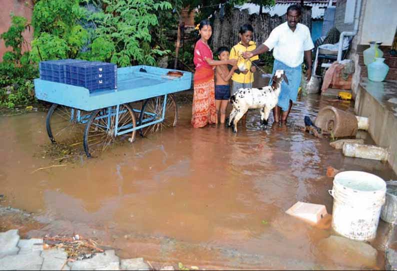 காரியாபட்டியில் ஆக்கிரமிப்பு அகற்றப்படாததால் வீடுகளுக்குள் புகுந்த மழைநீர்