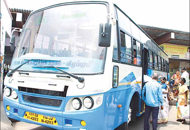 விழுப்புரத்தில் இருந்து சென்னைக்கு கண்டக்டர் இல்லாத புதிய அரசு பஸ்கள் இயக்கம்