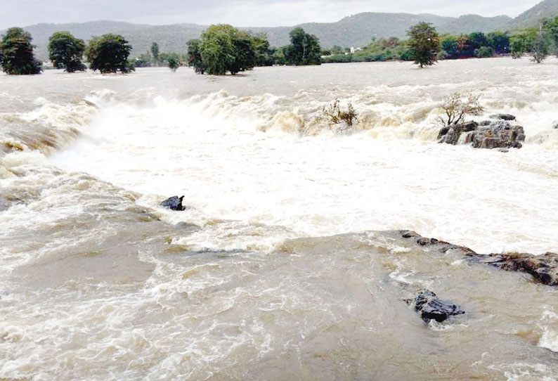 கர்நாடக நீர்பிடிப்பு பகுதிகளில் கனமழை: ஒகேனக்கல்லுக்கு நீர்வரத்து 80 ஆயிரம் கனஅடியாக அதிகரிப்பு