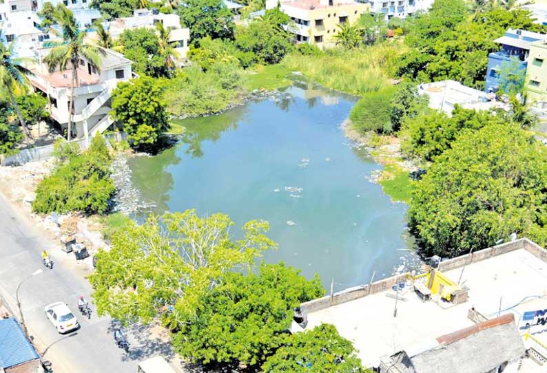 பெரவள்ளூரில் கழிவுநீர் குளமாக மாறிய வண்ணான் குட்டை, சீரமைக்க பொதுமக்கள் கோரிக்கை