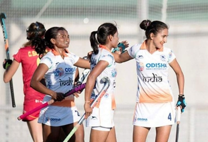 ஸ்பெயினுக்கு எதிரான பெண்கள் ஆக்கி: இந்திய அணி முதல் வெற்றி