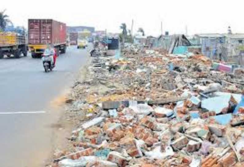 விழுப்புரம் நகரில் சாலை விரிவாக்க பணிகள் குறித்து அதிகாரிகள் ஆய்வு