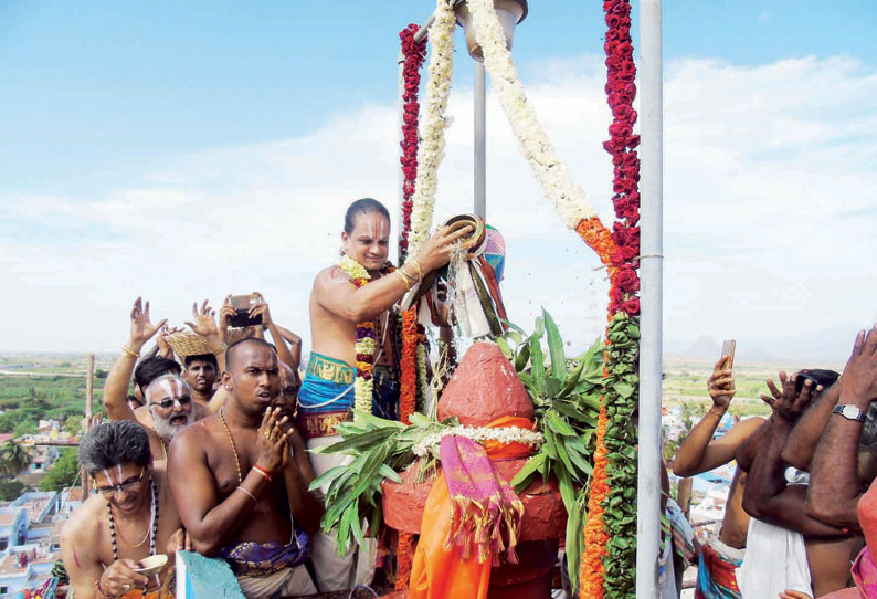 108 ஆண்டுகளுக்கு பிறகு நடந்தது நாங்குநேரி வானமாமலை பெருமாள் கோவிலில் கும்பாபிஷேகம் ஏராளமான பக்தர்கள் தரிசனம்