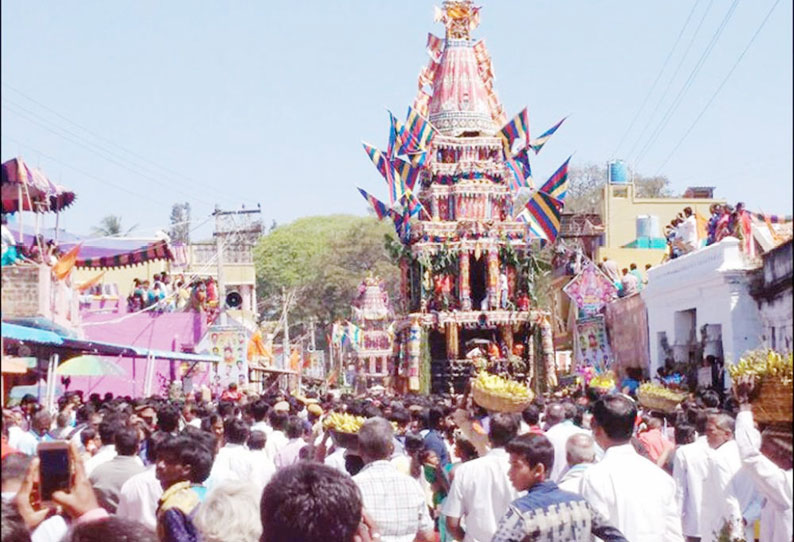 ஓசூர் நகரமே விழாக்கோலம் பூண்டது சந்திர சூடேஸ்வரர் கோவில் தேர்த்திருவிழா