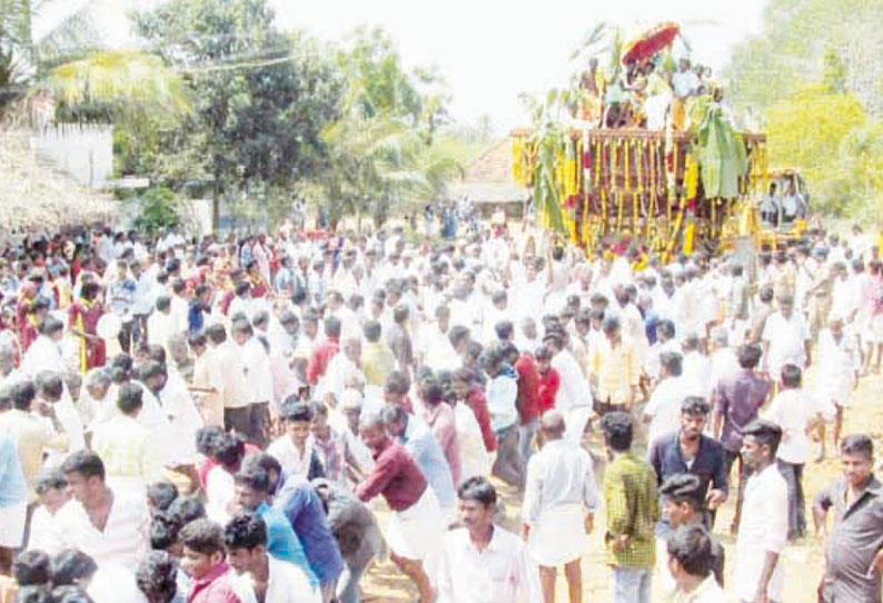 சேந்தன்குடி ஜெயநகரம் பாலசுப்பிரமணியர் கோவில் தேர் வெள்ளோட்டம்