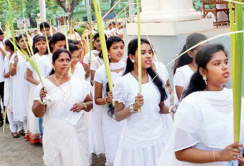 கிறிஸ்தவ ஆலயங்களில் குருத்தோலை பவனி