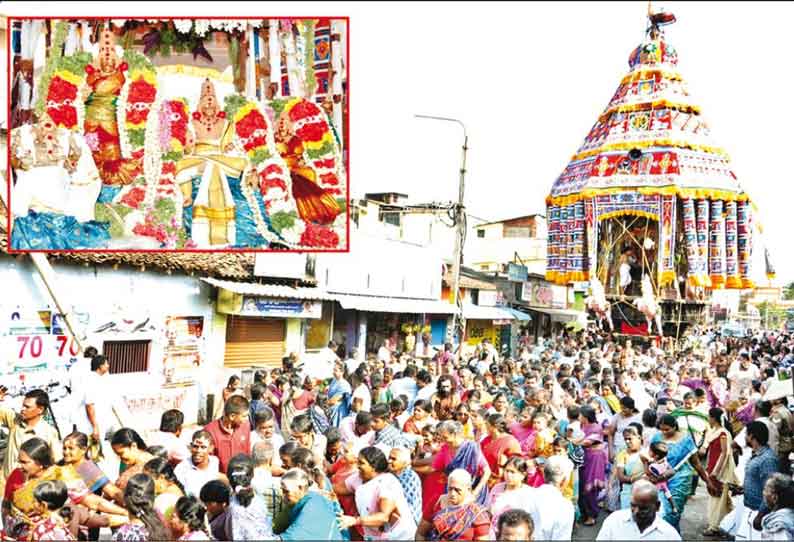 கும்பகோணம் நாகேஸ்வரர் கோவில் தேரோட்டம் திரளான பக்தர்கள் வடம் பிடித்தனர்