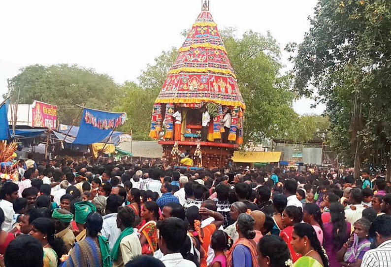 வடசென்னிமலை பாலசுப்பிரமணியசாமி கோவிலில் பங்குனி உத்திர தேரோட்டம்