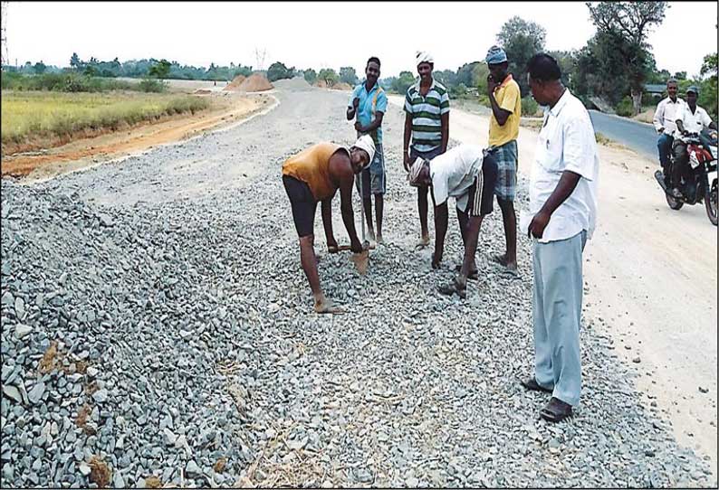 திருக்கோவிலூர் பகுதியில் புறவழிச்சாலை அமைக்கும் பணி தீவிரம்