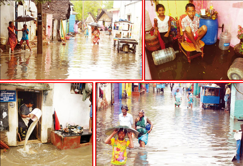 2-வது நாளாகவும் நீடித்த தொடர் மழையால் வீடுகளுக்குள் தண்ணீர் புகுந்தது பொதுமக்களின் இயல்பு வாழ்க்கை பாதிப்பு