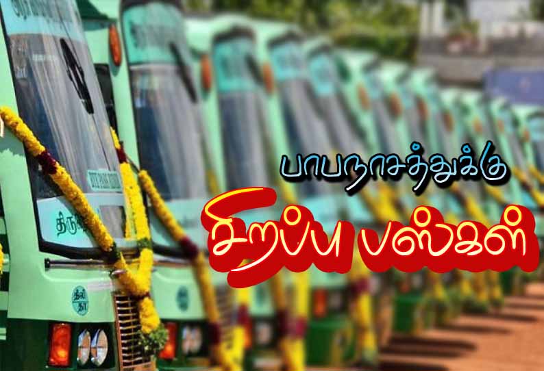 தாமிரபரணி புஷ்கர விழாவையொட்டி பாபநாசத்துக்கு சிறப்பு பஸ்கள் இயக்கம்