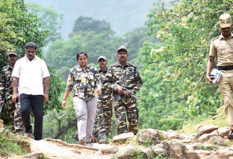 மேற்குதொடர்ச்சி மலைப்பகுதியில் மாவோயிஸ்டுகள் ஊடுருவலா? போலீஸ் சூப்பிரண்டு ஆய்வு