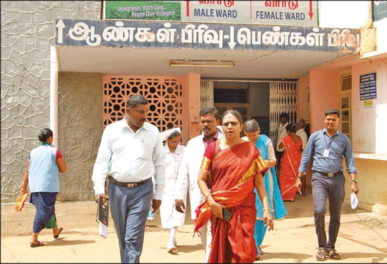 கோவில்பட்டி அரசு ஆஸ்பத்திரியில் மருத்துவ ஊரக நலத்துறை இயக்குனர் ஆய்வு