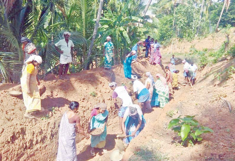 47 ஆண்டுகள் மராமத்து நடைபெறாத பாசன வாய்க்காலை தூர் வாரிய விவசாயிகள்