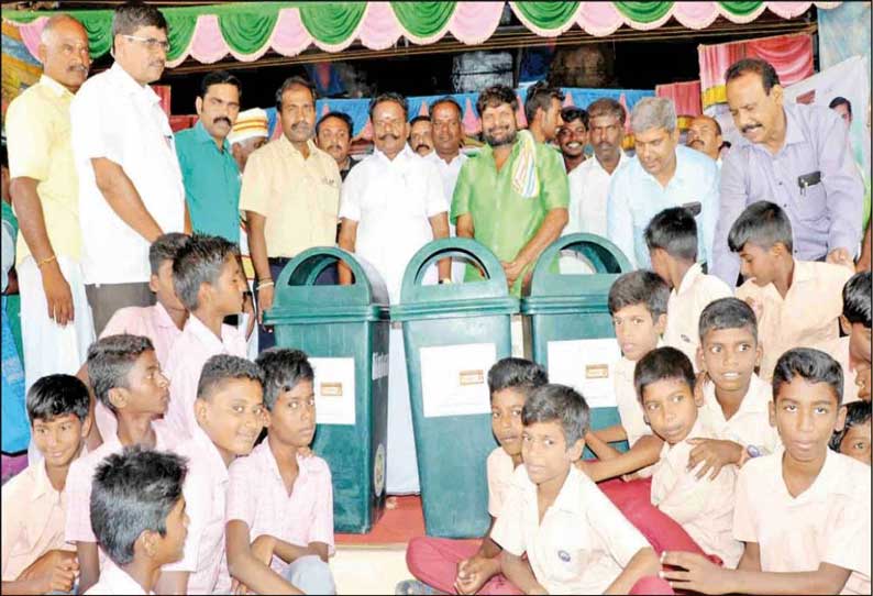 மக்களுக்கு நல்லது செய்வதற்காக கிராமம் கிராமமாக சென்று வருகிறோம் - அமைச்சர் பாஸ்கரன் பேச்சு