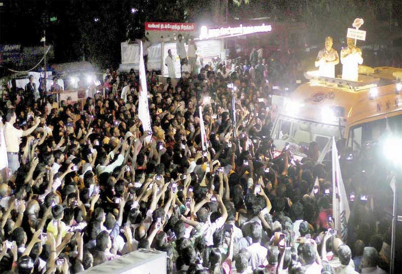 தமிழ்நாட்டில் நல்ல ஆட்சி ஏற்பட வேண்டும் கோபி தேர்தல் பிரசாரத்தில் கமல்ஹாசன் பேச்சு