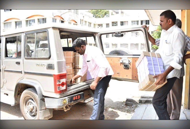 வாக்காளர்களுக்கு வினியோகம் செய்ய சட்டமன்ற தொகுதி வாரியாக ‘பூத் சிலிப்’ அனுப்பும் பணி மும்முரம்