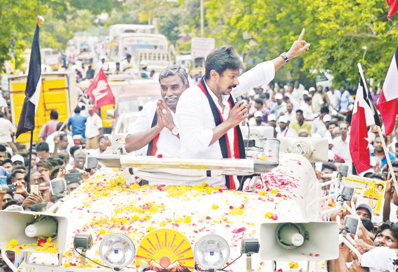 தேர்தல் வந்தவுடன் விவசாயிகளை பற்றி பிரதமர் மோடி கவலைப்படுகிறார் திருவாரூரில், உதயநிதி ஸ்டாலின் பேச்சு