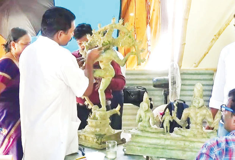 திருவாரூர் தியாகராஜர் கோவில் பாதுகாப்பு மையத்தில் 5,079 சிலைகள் ஆய்வு செய்யப்பட்டுள்ளது