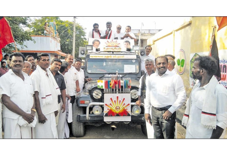 “செண்பகவல்லி அணை உடைப்பை சரிசெய்ய நாடாளுமன்றத்தில் குரல் கொடுப்பேன்” தி.மு.க. வேட்பாளர் தனுஷ்குமார் வாக்குறுதி