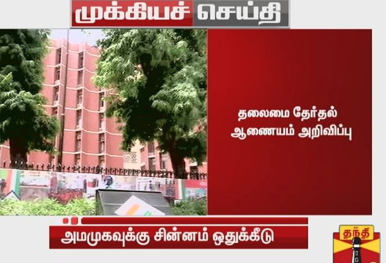 4 சட்டமன்ற தொகுதி இடைதேர்தல்; அ.ம.மு.க.வுக்கு பரிசுப்பெட்டி சின்னம் ஒதுக்கீடு