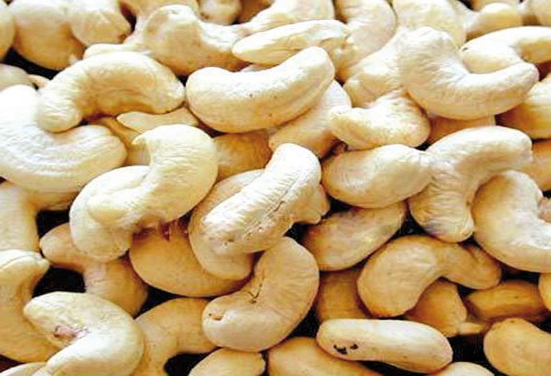 Cashew exports up 10 per cent in March || முந்திரி ஏற்றுமதி 10 சதவீதம்  உயர்வு