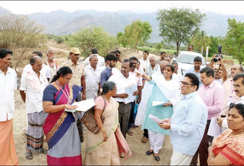 குடிமராமத்து திட்டப் பணிகளை, மத்திய நீர்மேலாண்மை இயக்க குழுவினர் ஆய்வு
