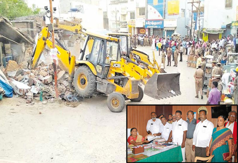 கோவில்பட்டியில் செண்பகவல்லி அம்மன் கோவில் ஓடை ஆக்கிரமிப்புகள் அகற்றம்