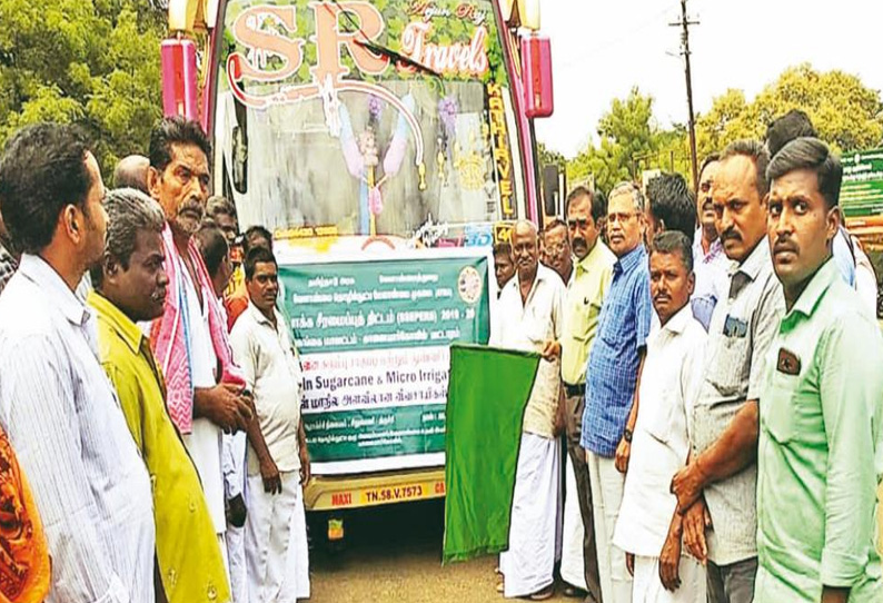 கரும்பு ஆராய்ச்சி மையத்தில் விவசாயிகளுக்கு பயிற்சி: கலெக்டர் வழியனுப்பி வைத்தார்