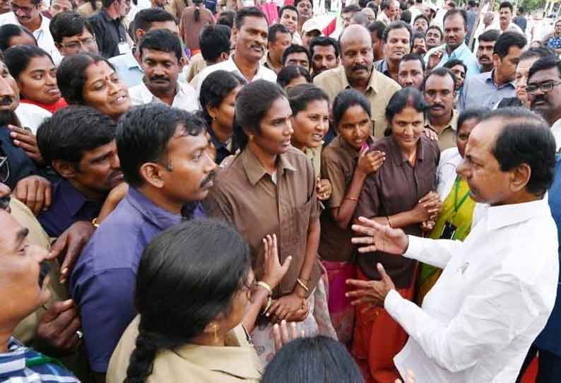 தெலுங்கானா போராட்டத்தில் உயிரிழந்த போக்குவரத்து ஊழியர்களின் வாரிசுகளுக்கு அரசு பணி