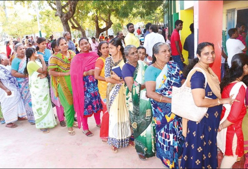 2-வது கட்ட தேர்தல் குமரி மாவட்டத்தில் 67.94 சதவீதம் வாக்குப்பதிவு