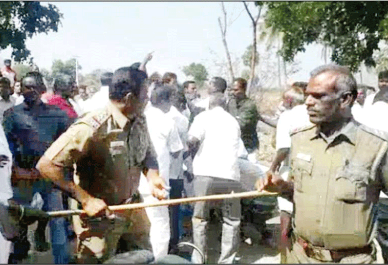 குடியாத்தம் அருகே வேளாண்மை கூட்டுறவு கடன் சங்க தேர்தலில் தள்ளுமுள்ளு