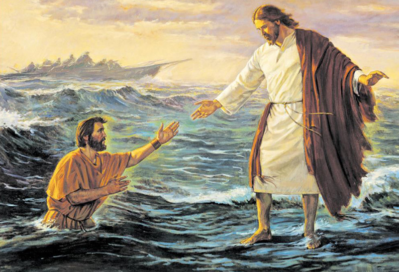 Пошел по воду. Иисус на море. Иисус по воде. Иисус идет по воде.